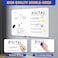Magnetic Whiteboard 90X120cm, Wall Mounted White Board with Pen Tray, Mountable Dry Erase Wipe Whiteboards for Home Office School Notice Board