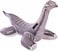 Radiotronics Inflatable Brontosaurus Pool Float, 178 cm x 94 cm, Grey Dinosaur Ride-On with Handles, 40 kg Weight Limit