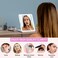 Makeup Vanity Mirror with 72 Led Lights, LED Travel Makeup Mirror Rechargeable, Dimmable Touch Screen Beauty Mirror, 3 Color Lighting, Light Up Mirror