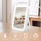 Radiotronics Lighted Makeup Mirror,Rechargeable Vanity Mirror with Lights, Brightness Adjustable Stepless Dimming Make Up Mirror with 3 Colors