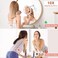 Lighted Makeup Mirror, 10X Magnifying Makeup Mirror with Suction Cups, Upgraded 3 Colors &amp; Dimming Lights, 360&deg; Swivel Flexible Mirror
