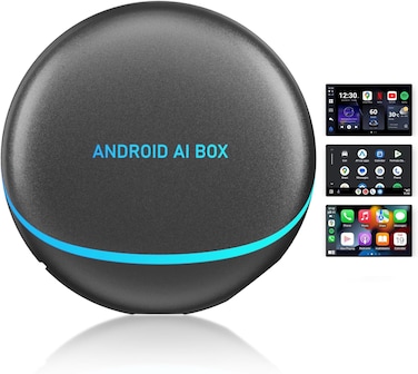 Magic Box Streaming Device for Car, 3-in-1 Carplay Ai Box, 5Ghz WiFi Wireless Android Auto &amp; CarPlay Adapter, Mgic Box Carplay for YouTube, 8GB+128G