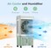 4-In-1 Evaporative Air Cooler, Mobile Air Conditioners, Air Cooler with Remote &amp; Touch Control, 3 Speeds, with Water Tank,Ice Packs