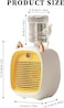 Portable Air Conditioners, Portable Fan, USB Rechargeable, 3-Speed, Water Air Cooler (Yellow)