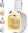 Portable Air Conditioners, Portable Fan, USB Rechargeable, 3-Speed, Water Air Cooler (Yellow)