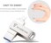 2TB USB Type C and Type A Flash Drive Swivel Design High Speed USB OTG Metal Waterproof Thumb Drive with Keyhole for Laptop, Smartphone, Tablet, PC and Cars