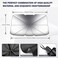 Car Windshield Sun Shade UV Rays, Car Umbrella Sun Shade Cover, Foldable Reflector Umbrella Sunshade for Cars, Fits Most SUVS (57 x 31 In) (Black)