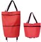 Collapsible Folding Shopping Cart Trolley Rolling Bag with Wheel