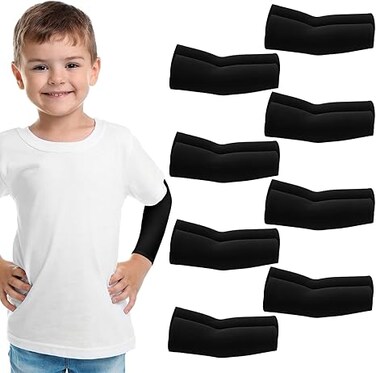 Radiotronics 8 Pairs Arm Sleeves for Kids Child Toddlers UV Protection Cooling Arm Sleeves Cooling Sleeves to Cover Arms