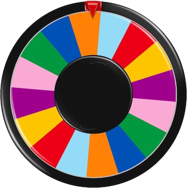 8 Inch Table Spinning Wheel,Double-Sided 8/16 Slot Color Prize Wheel,Dry Erase Spin Wheel for Fortune Spinning Game,Trade Show, Holiday Activities,Party Pub,Home Education