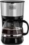 750W 10 Cup Coffee Maker/Coffee Machine With Glass Carafe For Drip Coffee, Silver/Black
