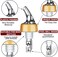 Automatic Measured Bottle Pourer - Quick Shot Spirit Measure Pourer Drinks Wine Cocktail Dispenser Home Bar Tools - 1oz/30ml (mix color 4 pack)