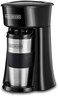Coffee Machine, 650W, Includes 360ml Travel Mug with Lid, Auto-Off, Permanent Filter, Overfill Protection, Compact Design, Easy Storage, ECO Friendly, Black/Silver