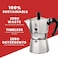 Moka Express 6tz, Silver, 1 Count (Pack of 1)