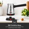 Electric Turkish Coffee Maker, Stainless Steel, GK38050   0.8L Capacity   360-Degree Rotation   Non-Automatic Cut Off   Coffee Kettle for Home Office