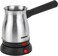 Electric Turkish Coffee Maker, Stainless Steel, GK38050   0.8L Capacity   360-Degree Rotation   Non-Automatic Cut Off   Coffee Kettle for Home Office