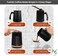 Turkish Coffee Maker 600W - Smart Touch Power Button - Made w/Premium Quality Material &amp; Non-Stick Coating (Black). 4 Cups