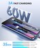 Magnetic Coiled 60W PD Type C Cable Fast Charging, 3.3ft USB C to USB C Cable Compatible with Samsung S23 S22 S21 Note 20 Ultra, iPad Pro 12.9 Air Mini for MacBook Air