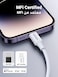 iPhone Charger Cable 1M, [MFi Certified] USB C to Lightning Cable Fast Charging Power Delivery PD 20W Charging for iPhone 14/14 Pro/Plus/ Pro Max, 8-13 All Series, iPad-White