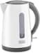 Cordless Electric Kettle, 2200W, 1.7L Capacity, Quick Boiling, Lightweight Design, 360&deg; Swivel Base, Auto Shut-Off, Boil-Dry Protection, Concealed Heating Plate, White