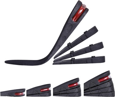 4-Layer Unisex Height Hight Increase Shoe Insoles Lifts for Men Women Shoe Pad Lift Kit Air Cushion Heel Inserts 4 Layer (3.54" / 9cm)