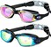 Kids Swim Goggles, Pack of 2 Swimming Goggles for Kids Children Boys &amp; Girls Teens Age 3-18
