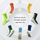 Grip Soccer Socks Anti Slip Non Slip Men's Athletic Socks for Football Basketball Sports, 4 Pair