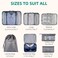 Packing Cubes 7 Pieces, Grey, One Size
