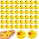 50PCS Rubber Ducks for Baby Bath Toy Shower Birthday Party Favors Gift