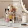 2 Tier Lazy Susan Turntable Organizer 9.25'' Rotating Spice Rack Organization for Cabinet, Kitchen Pantry Organizer, Countertop, Spining Makeup Organizer for Bathroom Vanity, Clear