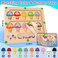 Magnetic Color &amp; Number Maze - Montessori Wooden Color Matching Learning Counting Puzzle Board - Toddler Fine Motor Skills Toys for Boys Girls 3 4 5 Years Old