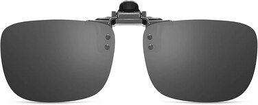 Clip-on Flip Up Metal Clip Rimless Sunglasses for Prescription Glasses