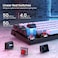 Portable 60% Mechanical Gaming Keyboard,Wired ErgonomicKeyboard with Red Switches,18 LED Backlit Keyboard,61 Keys Ultra-Compact Mini OfficeKeyboard