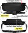 Large Waterproof Black Waist Bag Fanny Pack For Men Women Belt Bag Pouch Hip Bum Bag Chest Bag with Adjustable Strap, Premium Lightweight Fanny Pack