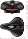 Comfortable Seat Cushion for Men Women with Dual Shock Absorbing Ball Memory Foam Waterproof Wide Bicycle Saddle Fit for Stationary