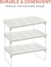Radiotronics 3-Piece Kitchen Storage Shelf Organizer Set,Cabinet Organizer Shelf, Stackable Plastic Foldable Countertop Storage Stand with Metal Legs for Kitchen