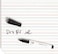 [Pack of 1] Lined Dry Erase White Board [A4] for Kids Ruled Writing Board
