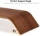 Wooden Computer Monitor Stand Riser, Solid Wood Desktop Stands for Laptop Computer/TV/PC/Printers (Walnut Color)