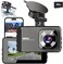 4K Ultra HD Front Camera+2K Rear Cameras, 5G WiFi - Fastest Download speeds app, Support iOS Android,WDR Night Vision, Car Camera with 3" IPS Screen