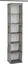 Radiotronics 6-Tier Hanging Closet Shelf Organizer With Pockets