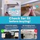 Radiotronics Upgraded Invisible Baby Proofing Cabinet Latch Locks (10 Pack) - No Drilling or Tools Required for Installation, Works with Most Cabinets and Drawers