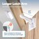 Radiotronics Upgraded Invisible Baby Proofing Cabinet Latch Locks (10 Pack) - No Drilling or Tools Required for Installation, Works with Most Cabinets and Drawers