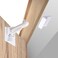 Radiotronics Upgraded Invisible Baby Proofing Cabinet Latch Locks (10 Pack) - No Drilling or Tools Required for Installation, Works with Most Cabinets and Drawers