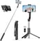 Radiotronics Selfie Stick, Extendable Selfie Stick Tripod with Wireless Remote and Tripod Stand, Portable, Lightweight, Compatible with iPhone 15 14 13 12 Pro Xs Max