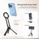 Magnetic Phone Tripod Stand for iPhone - Aluminium Maglock Smartphone Mini Tripod Pocket Cell Phone Stand Strong Magnet Quick Mount Compatible