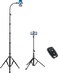 205 cm Tall Flexible Tripod Stand for iPhone with 43cm Adjustable Gooseneck with Remote Compatible with iPhone 13 Max / 13/12 Pro Max, Android Phone