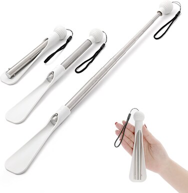Shoe Horn 36.2&ldquo;Shoe Horn Long Handle Foldable Shoe Horn Travel for Seniors Pregnant Back Pain