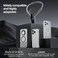 Magnetic Phone Holder, Stand for POV/Vlog Selfie Mount Hand Free Phone Neck Holder Chest Stand Strap Video Recording for iPhone 15 14 13 12 Android Phones (Grey)
