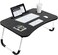 Radiotronics Portable Folding Laptop Desk for Bed，With iPad and Cup Holder Adjustable Lap Tray Notebook Stand, Foldable Non-Slip Legs Reading Table Tray