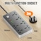 6-Outlet 3M Extension Cord with USB Ports and C-type, Surge Protector &amp; Multi-Plug Adapter, Power Extension Cable, USB Hub with Smart and Socket - Perfect for Gaming with 13A Fused Plug